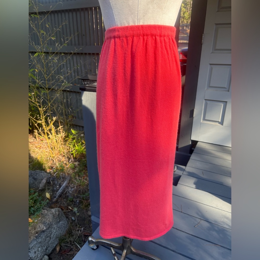 Ballantyne Cashmere Coral Color  Skirt